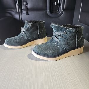 UGG‎ Australia Koolaburra 1015211 Black Wedge Chukka Ankle Boots shoes Women's 6